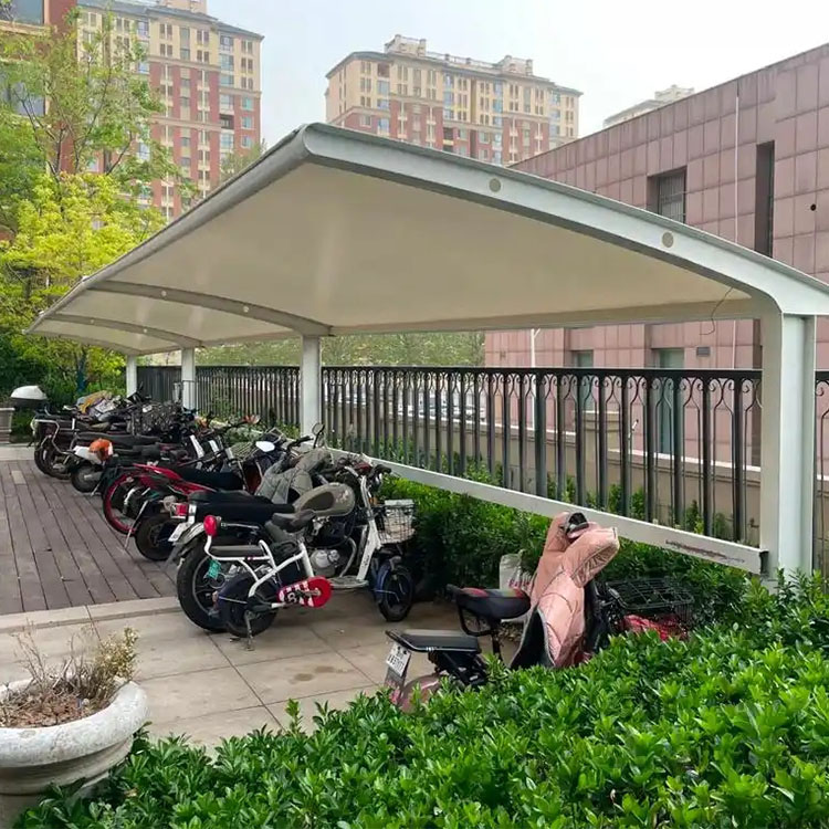 克拉玛依膜结构电动车棚